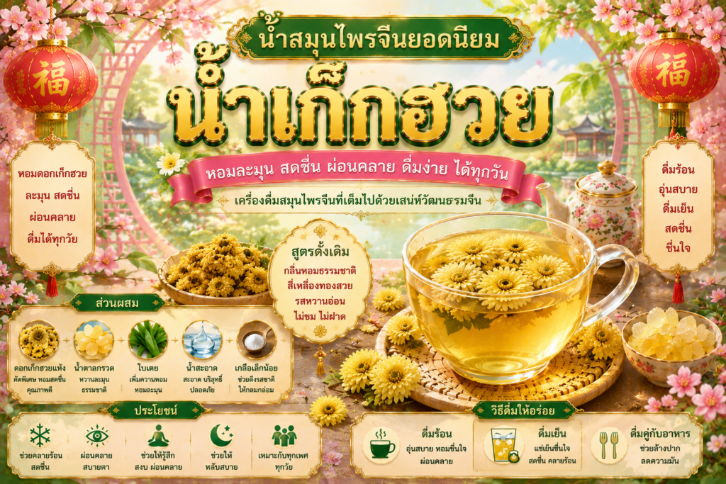 น้ำสมุนไพรจีนยอดนิยม 