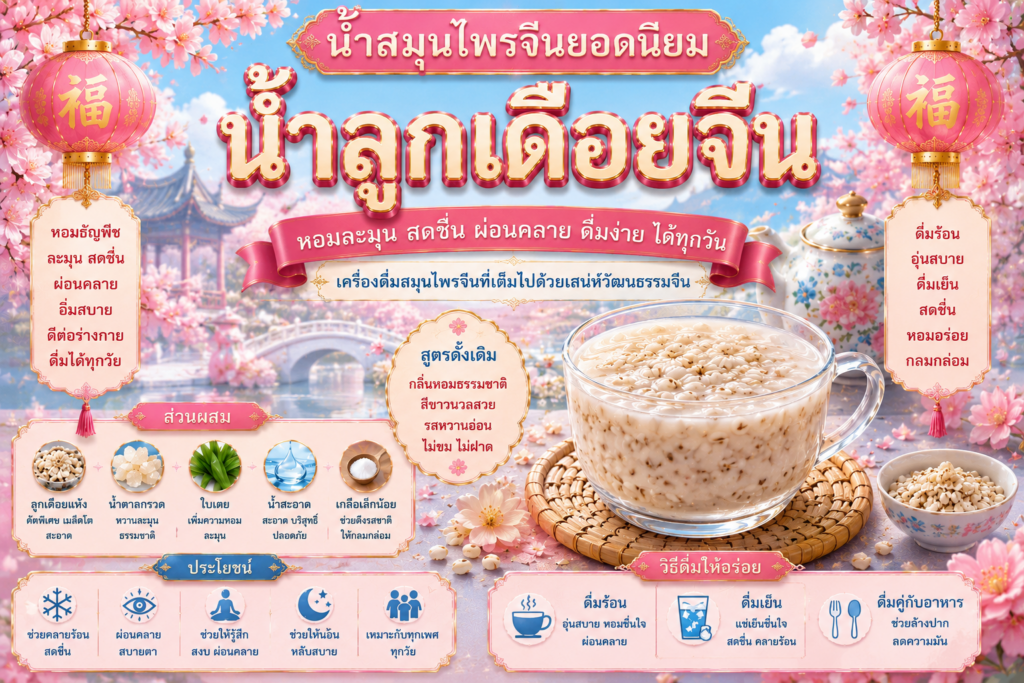น้ำสมุนไพรจีนยอดนิยม