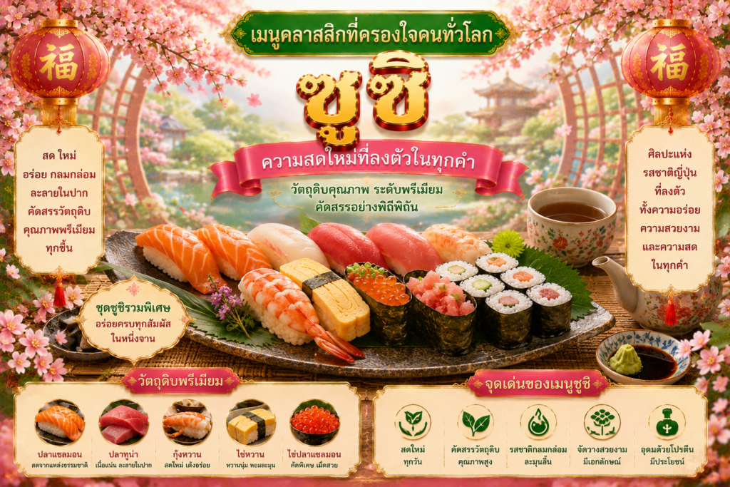 อาหารญี่ปุ่นยอดนิยม
