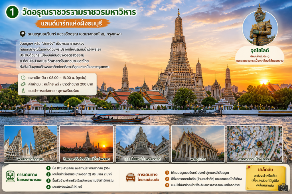 สถานที่ท่องเที่ยวย่านฝั่งธนบุรี