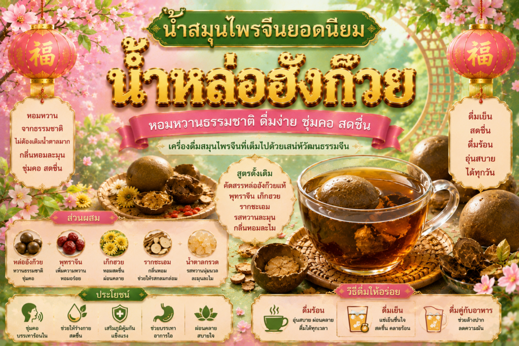 น้ำสมุนไพรจีนยอดนิยม 