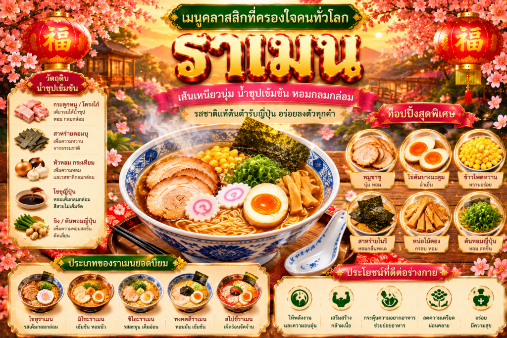 อาหารญี่ปุ่นยอดนิยม