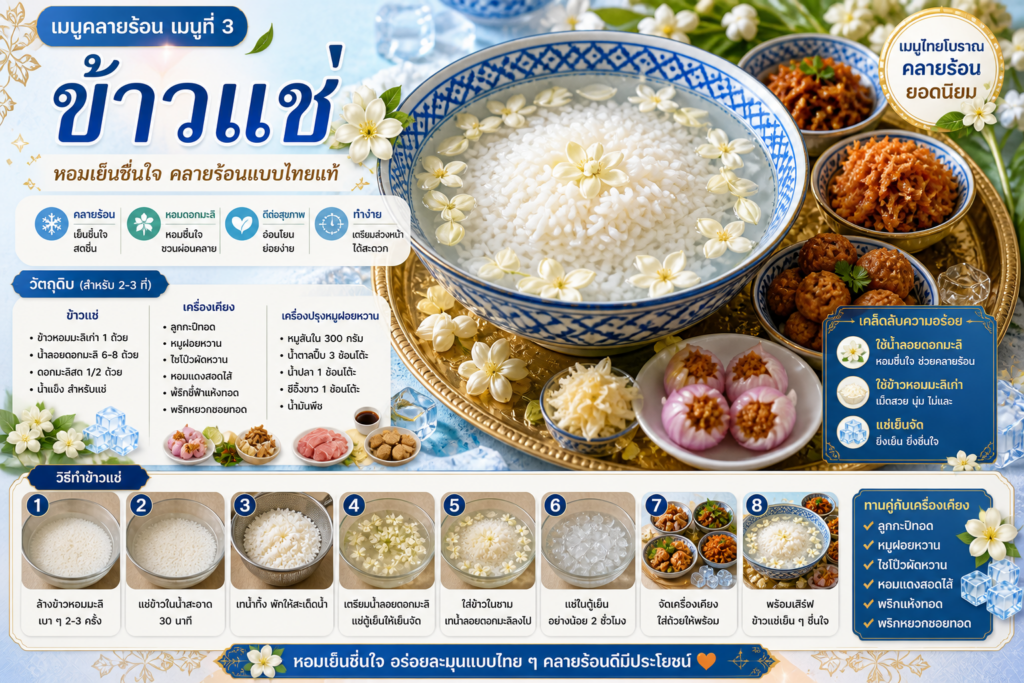 เมนูอาหารคลายร้อน