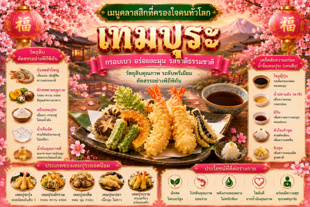 อาหารญี่ปุ่นยอดนิยม