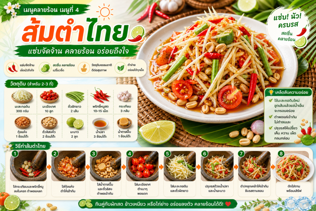 เมนูอาหารคลายร้อน