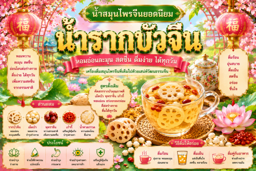 น้ำสมุนไพรจีนยอดนิยม 
