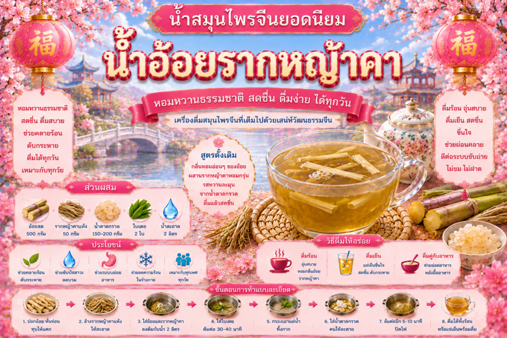 น้ำสมุนไพรจีนยอดนิยม