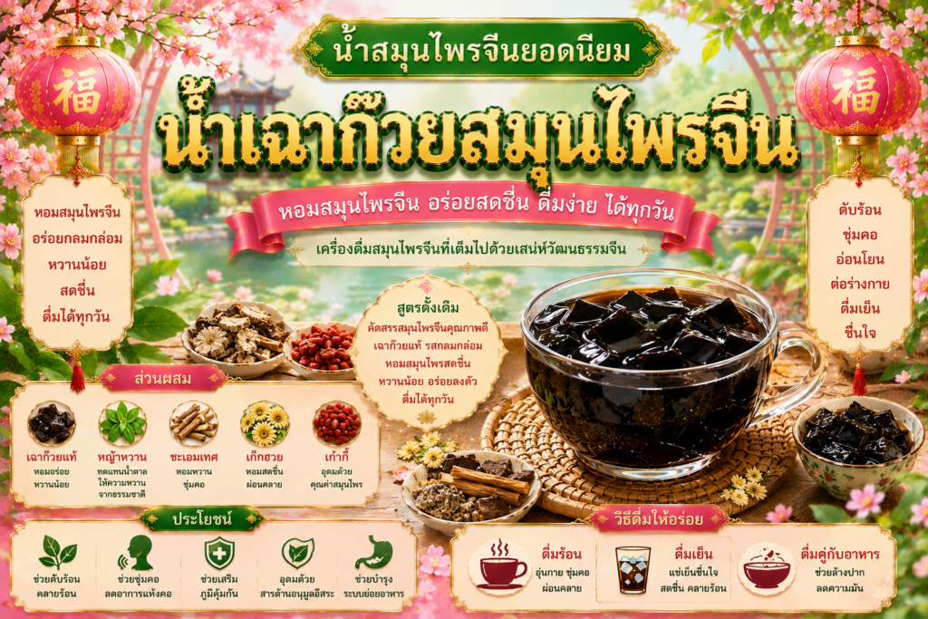 น้ำสมุนไพรจีนยอดนิยม 