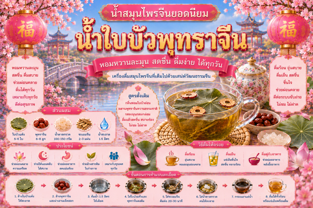 น้ำสมุนไพรจีนยอดนิยม