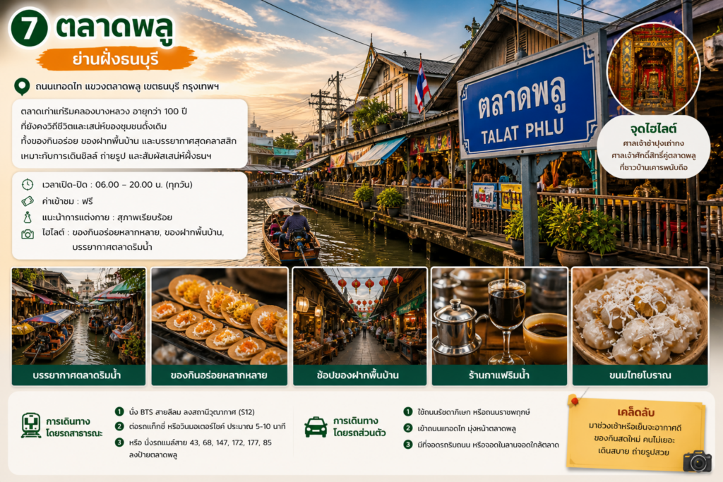 สถานที่ท่องเที่ยวย่านฝั่งธนบุรี