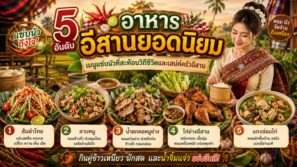 อาหารอีสานยอดนิยม
