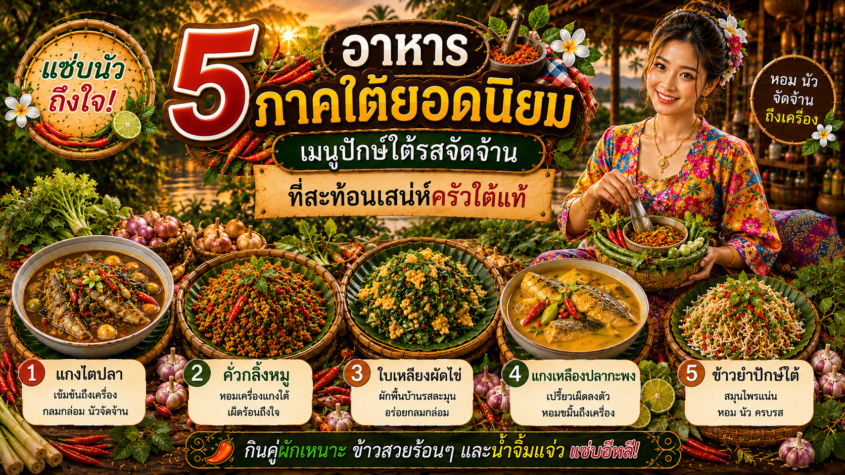 อาหารภาคใต้ยอดนิยม