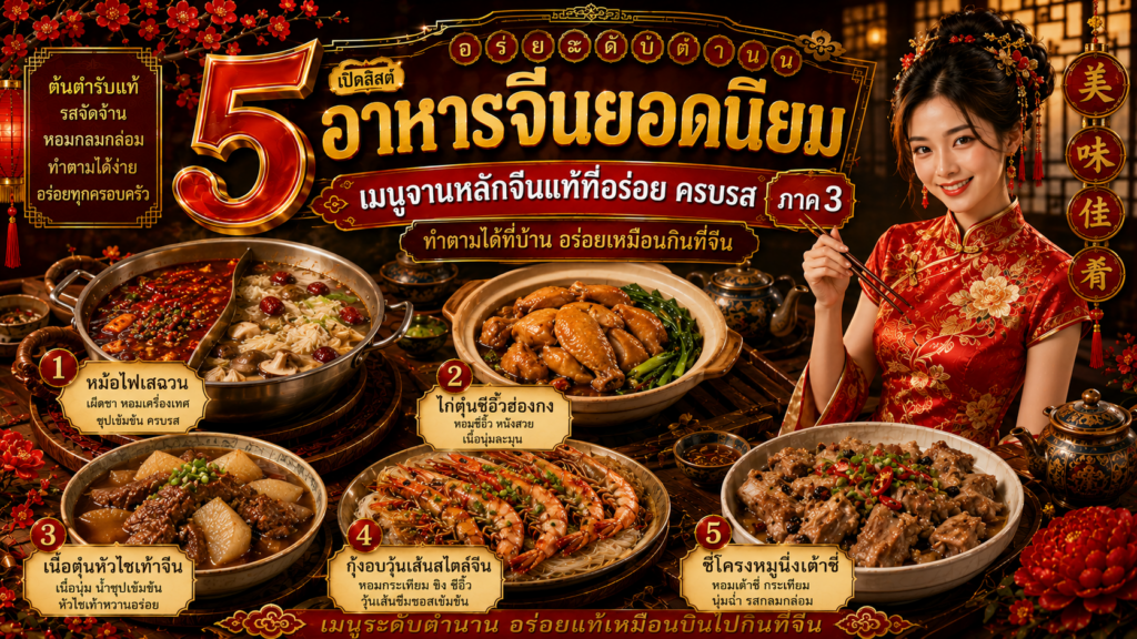 อาหารจีนยอดนิยม