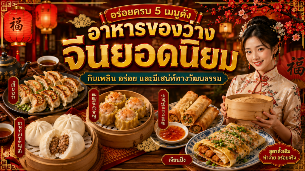 อาหารของว่างจีนยอดนิยม