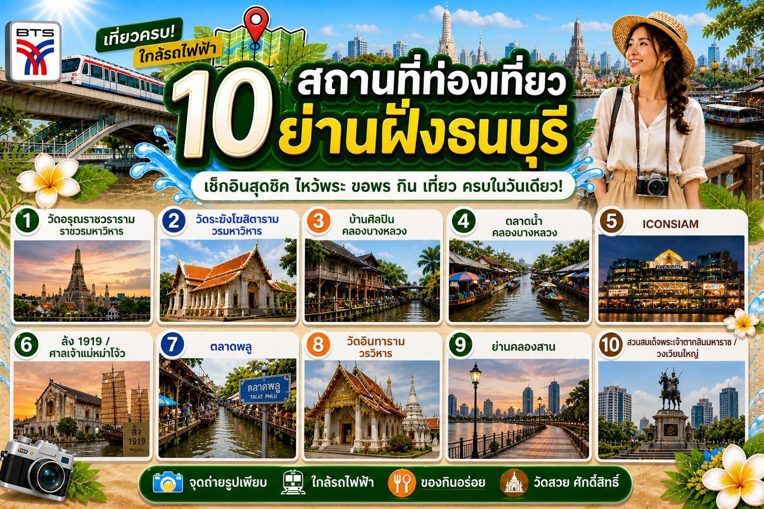 สถานที่ท่องเที่ยวย่านฝั่งธนบุรี