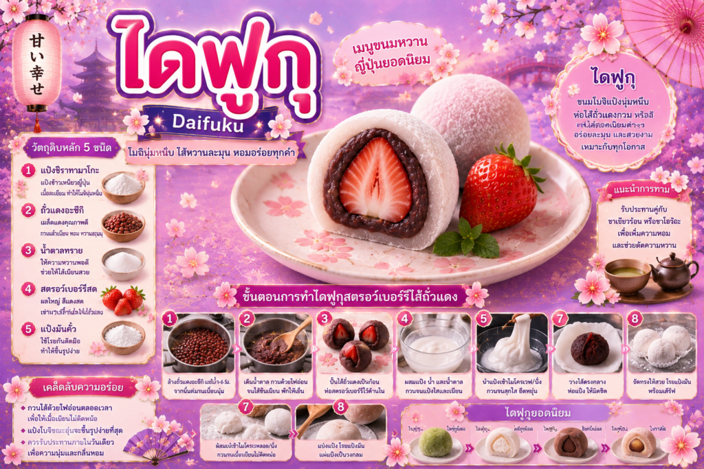ขนมหวานญี่ปุ่นยอดนิยม