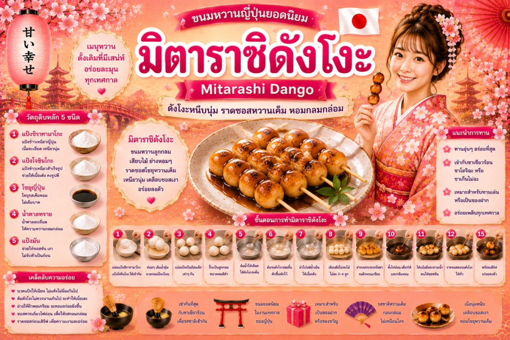 ขนมหวานญี่ปุ่นยอดนิยม
