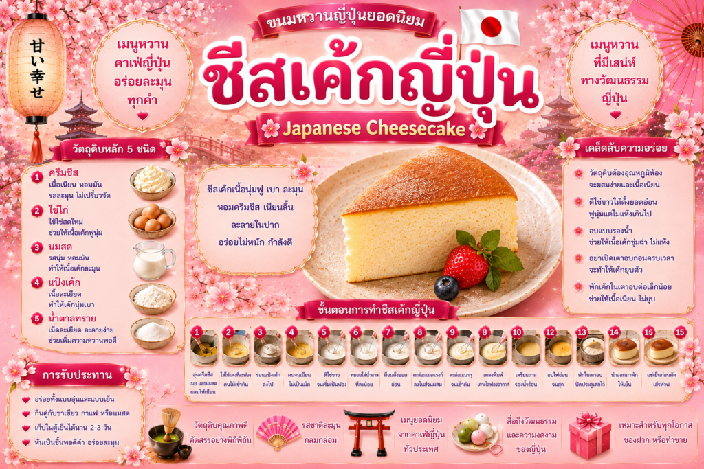 ขนมหวานญี่ปุ่นยอดนิยม