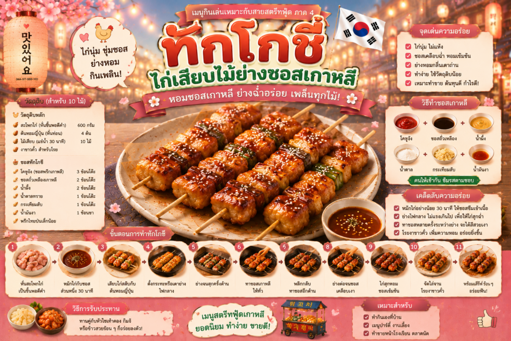 อาหารว่างเกาหลียอดนิยม