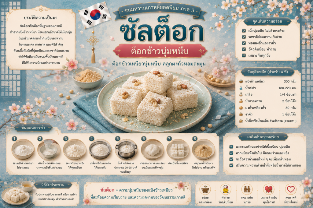 ขนมหวานเกาหลียอดนิยม