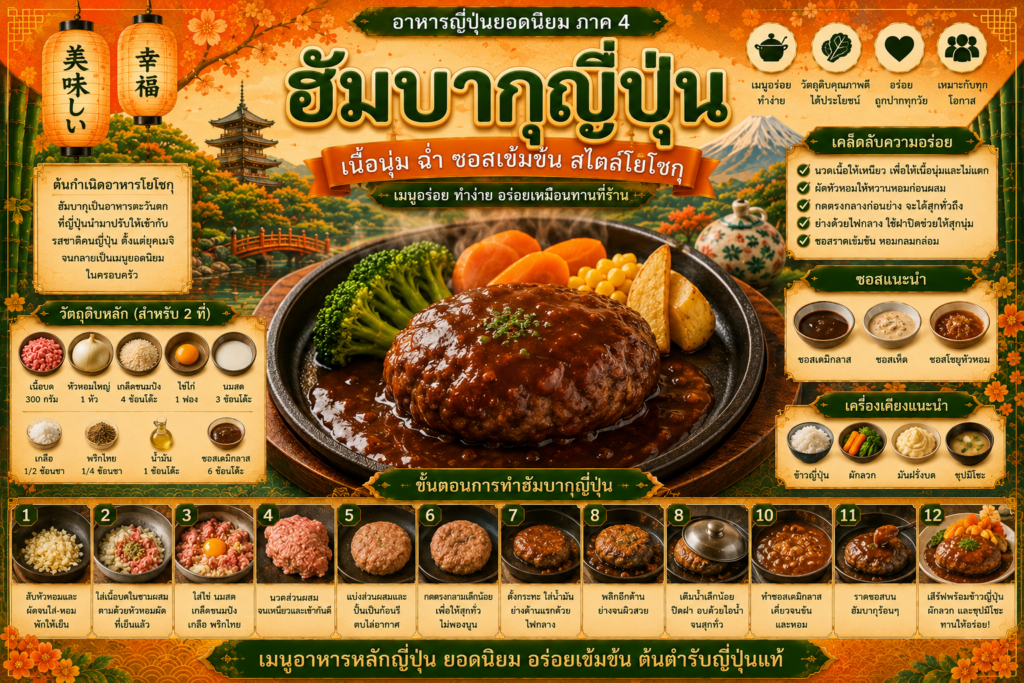 อาหารญี่ปุ่นยอดนิยม