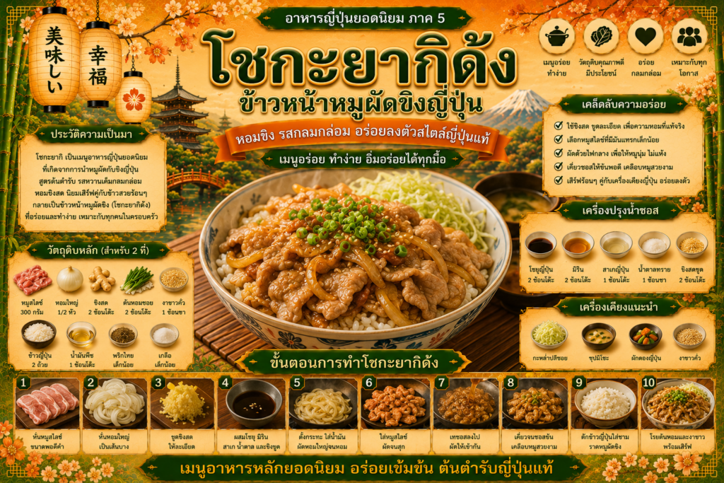 อาหารญี่ปุ่นยอดนิยม