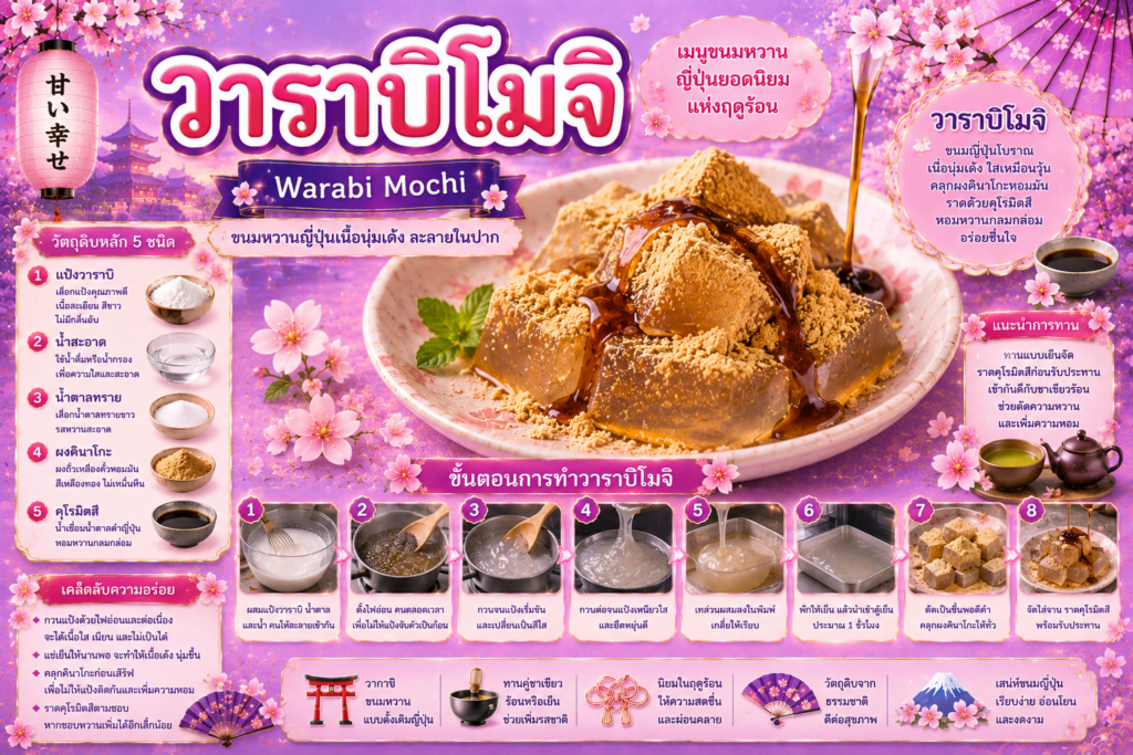 ขนมหวานญี่ปุ่นยอดนิยม