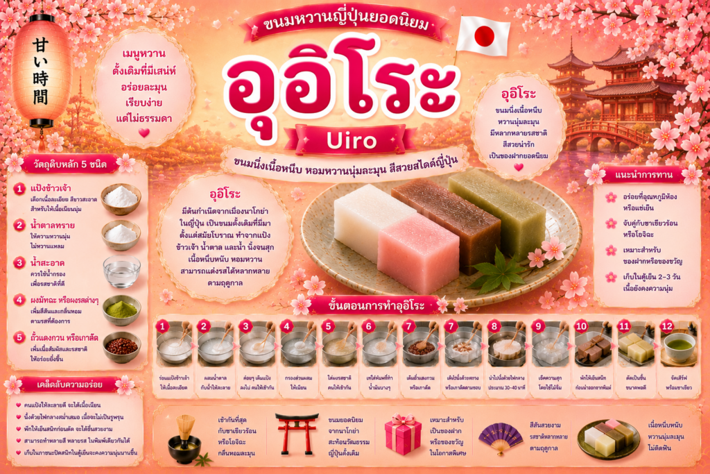 ขนมหวานญี่ปุ่นยอดนิยม
