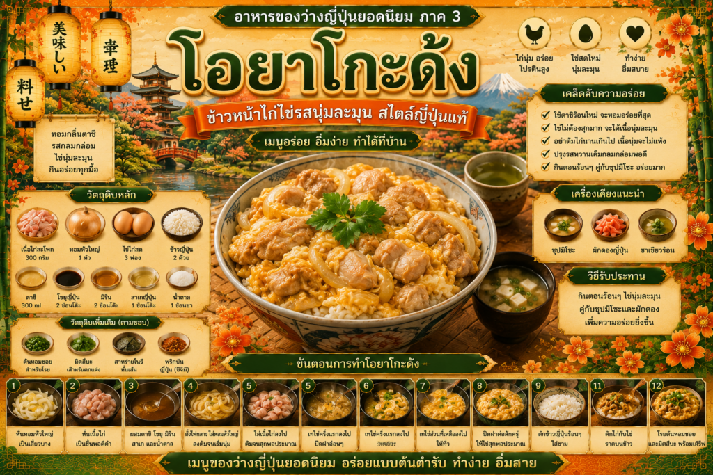 อาหารญี่ปุ่นยอดนิยม