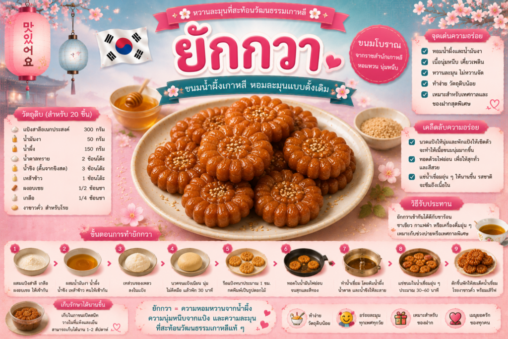ขนมหวานเกาหลียอดนิยม