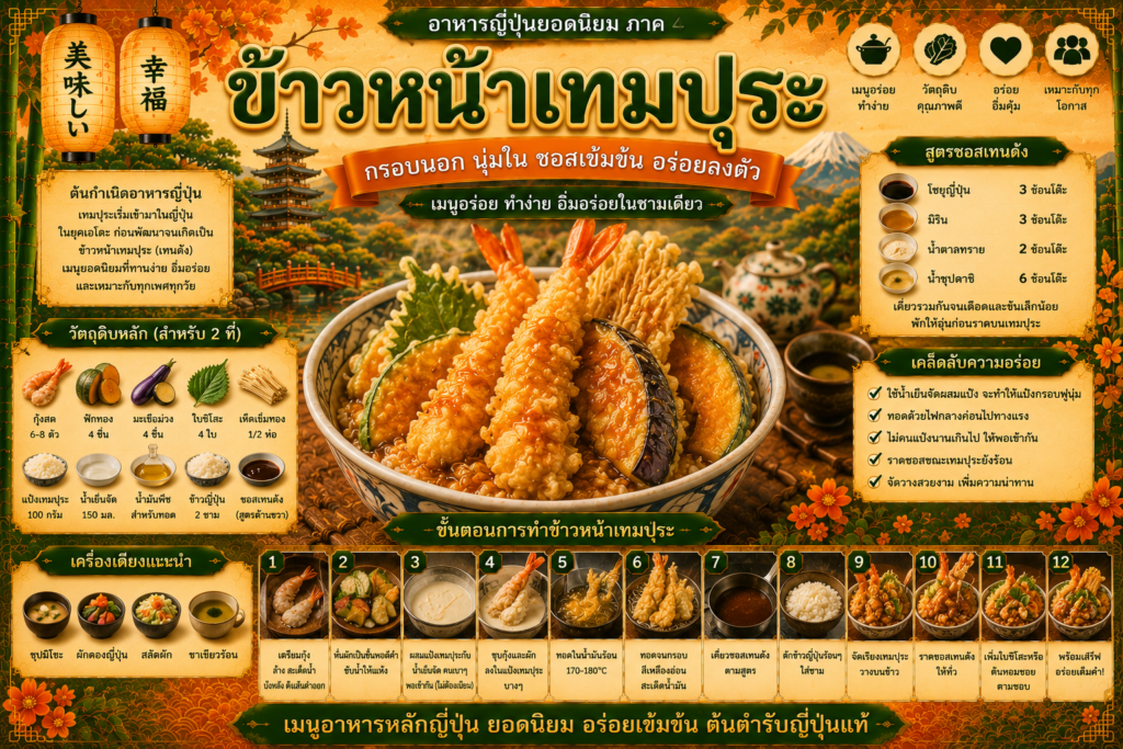 อาหารญี่ปุ่นยอดนิยม