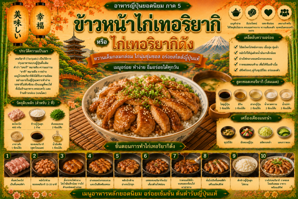 อาหารญี่ปุ่นยอดนิยม