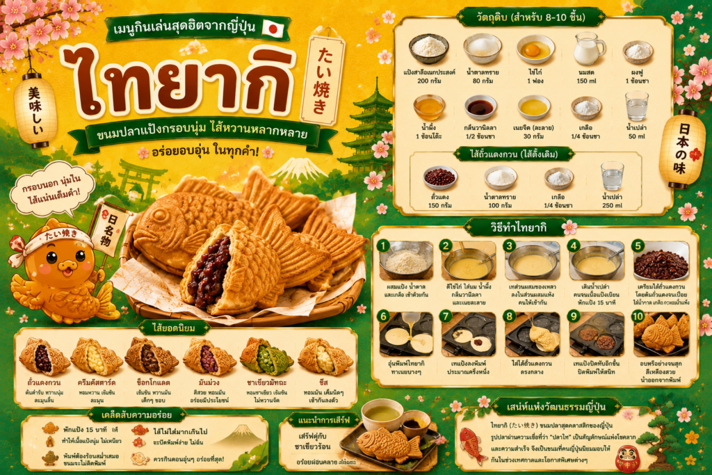 อาหารว่างญี่ปุ่นยอดนิยม
