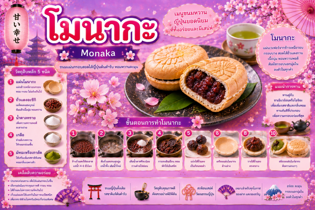 ขนมหวานญี่ปุ่นยอดนิยม