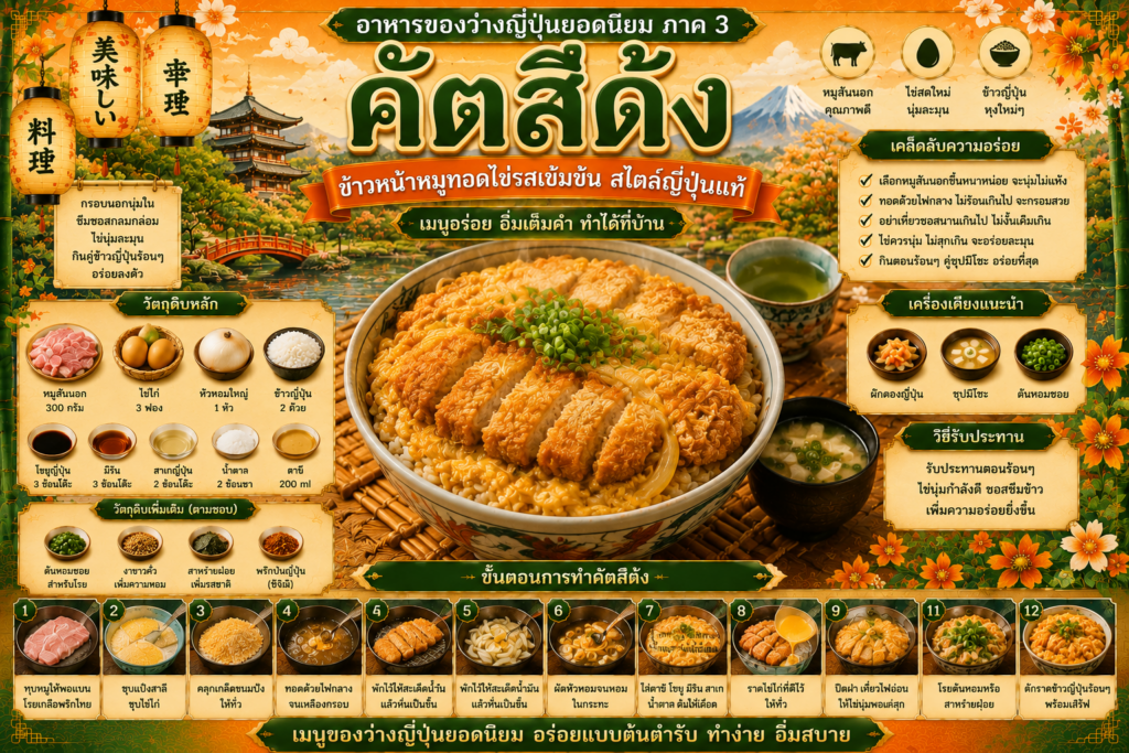 อาหารญี่ปุ่นยอดนิยม