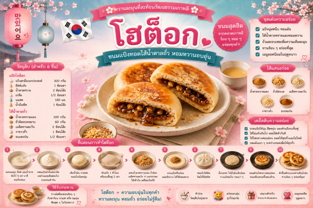 ขนมหวานเกาหลียอดนิยม