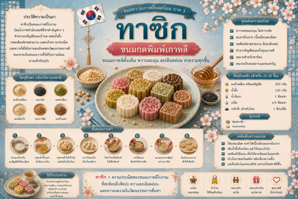 ขนมหวานเกาหลียอดนิยม