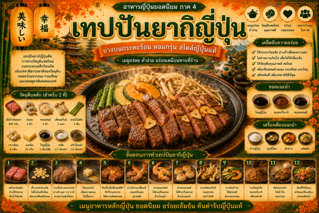 อาหารญี่ปุ่นยอดนิยม