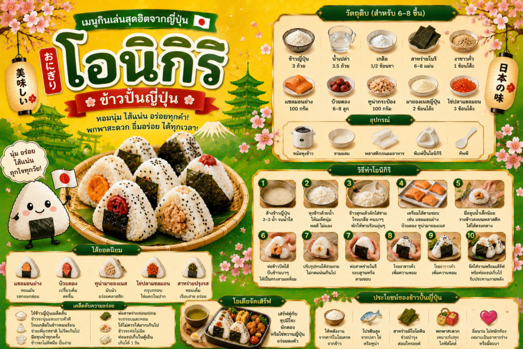 อาหารว่างญี่ปุ่นยอดนิยม
