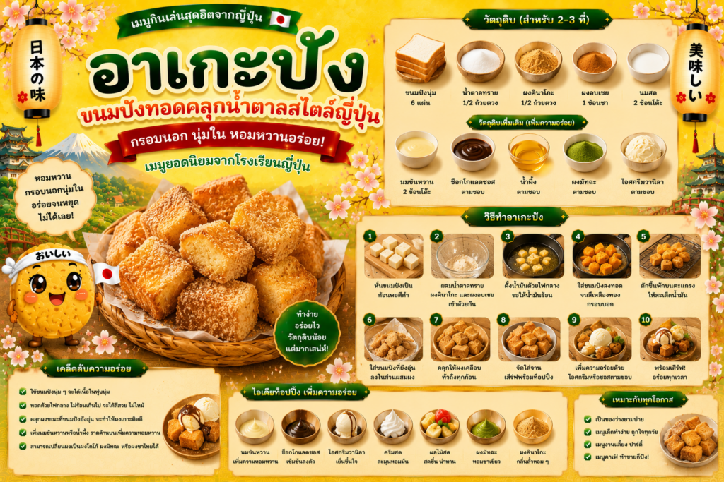 อาหารว่างญี่ปุ่นยอดนิยม