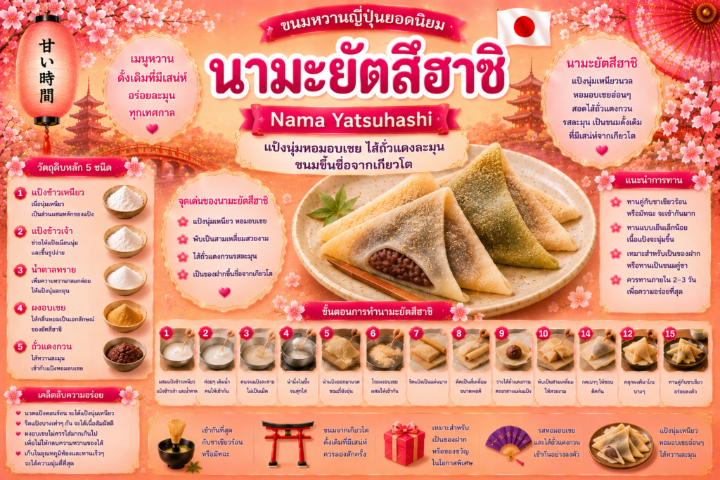 ขนมหวานญี่ปุ่นยอดนิยม