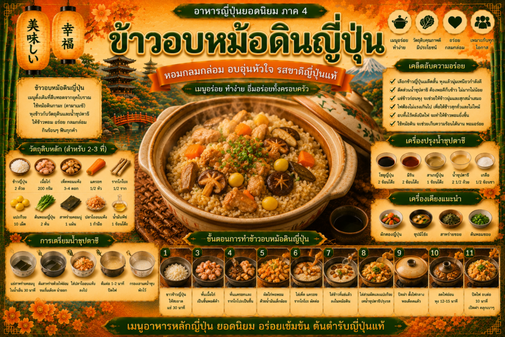 อาหารญี่ปุ่นยอดนิยม