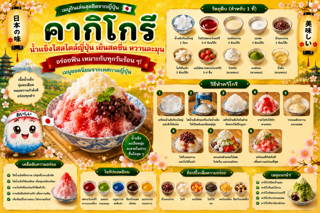 อาหารว่างญี่ปุ่นยอดนิยม