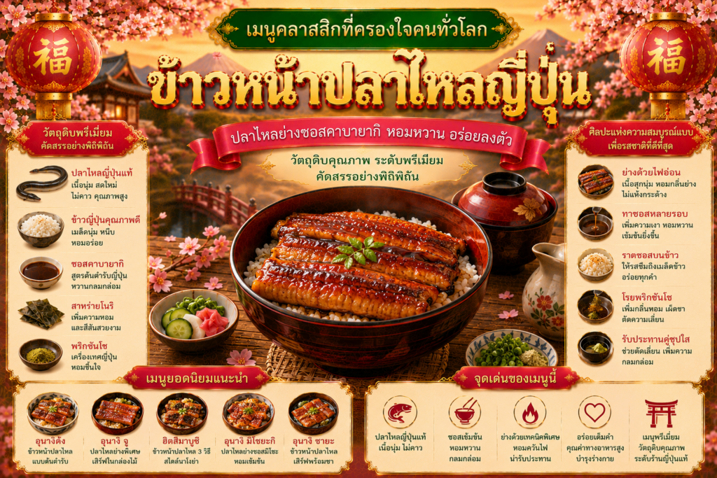 อาหารญี่ปุ่นยอดนิยม