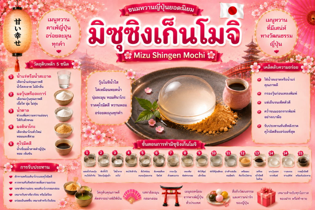 ขนมหวานญี่ปุ่นยอดนิยม