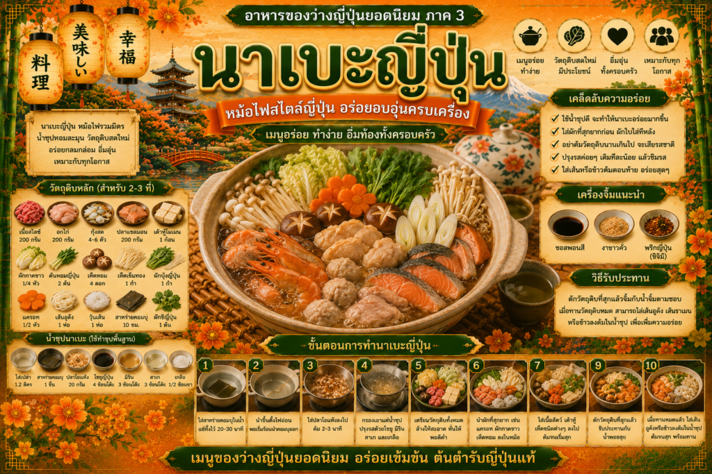 อาหารญี่ปุ่นยอดนิยม