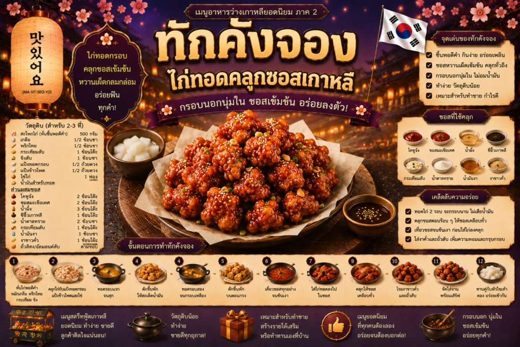 อาหารว่างเกาหลียอดนิยม