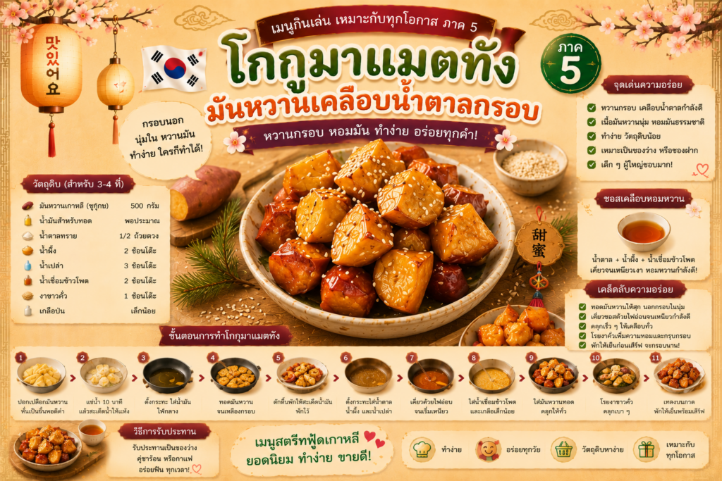 อาหารว่างเกาหลียอดนิยม