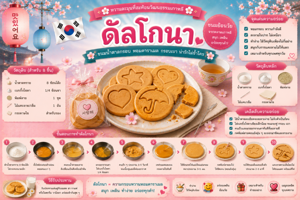 ขนมหวานเกาหลียอดนิยม