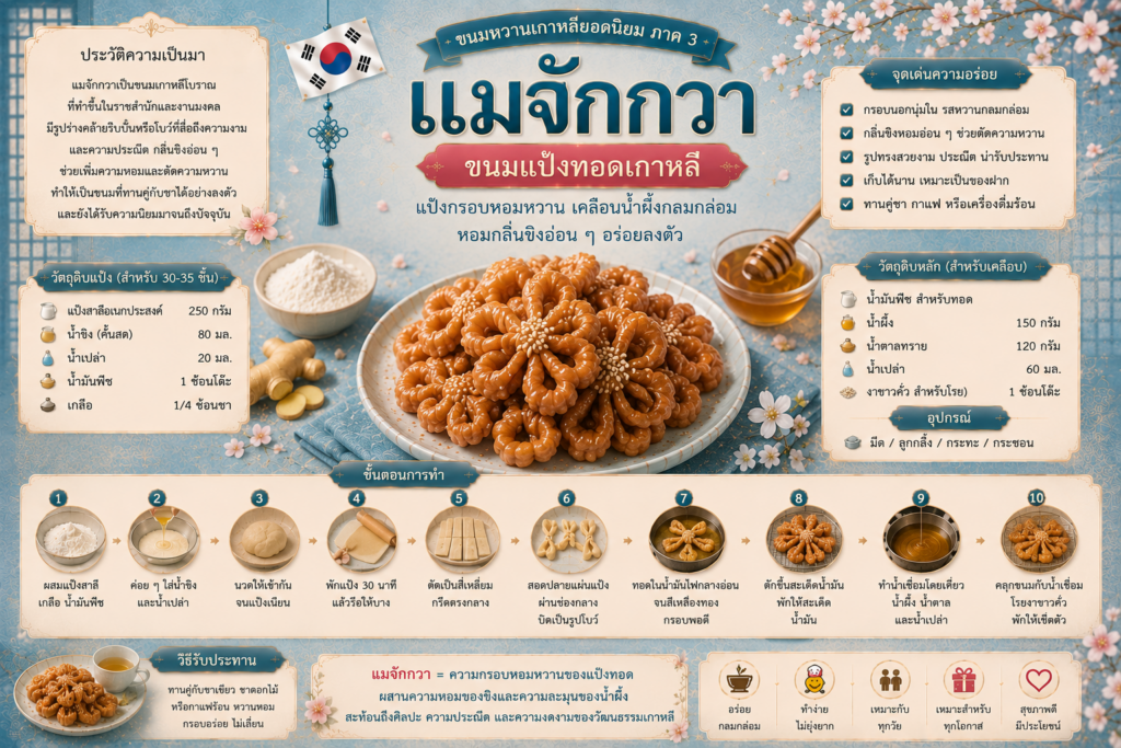 ขนมหวานเกาหลียอดนิยม